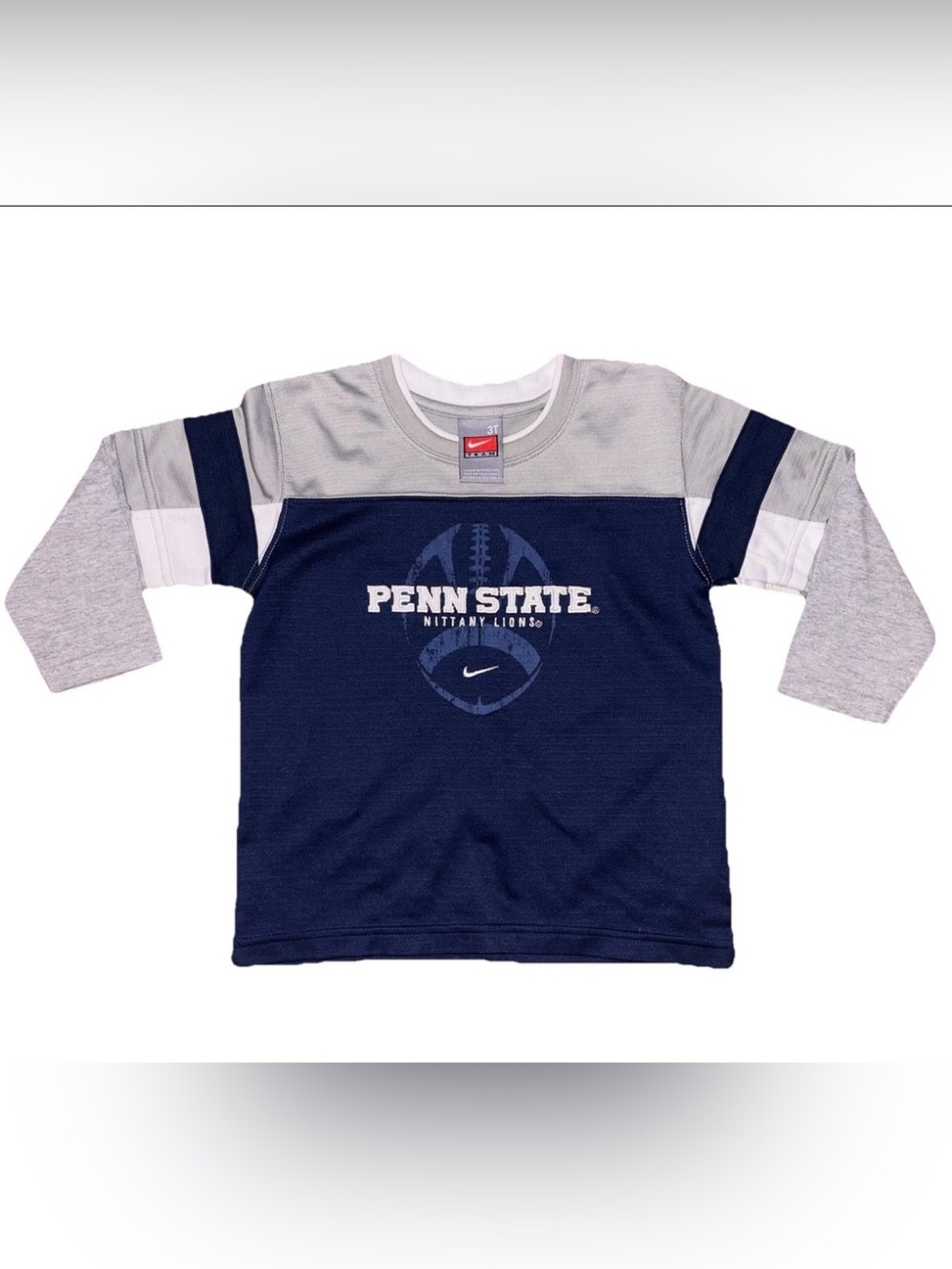 Vintage Nike Team Penn State Nittany Lions 3T Toddler Long-Sleeve Shirt - 2009